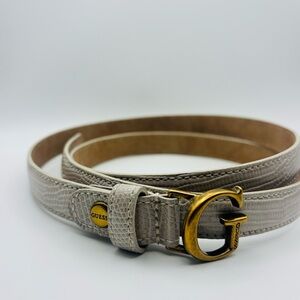 GUESS Y2K-Leather Belt – Adjustable 39.5–43.5 in – Like New